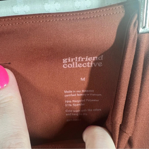 Girlfriend Collective Burnt Orange High Rise Leggings - Picture 4 of 4